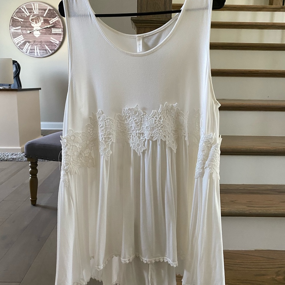 White tank top